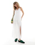 [Daisy Street] Daisy Street relaxed boho maxi dress in white broderie 12 WHITE