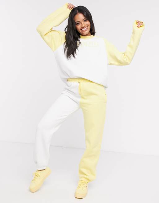 pastel tie dye sweatshirt and sweatpants set