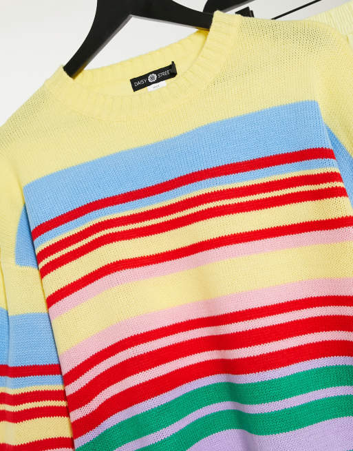 Daisy street rainbow outlet jumper