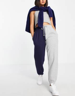 two color track pants