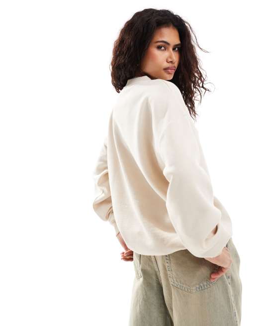 Daisy Street relaxed sweatshirt in stone | ASOS