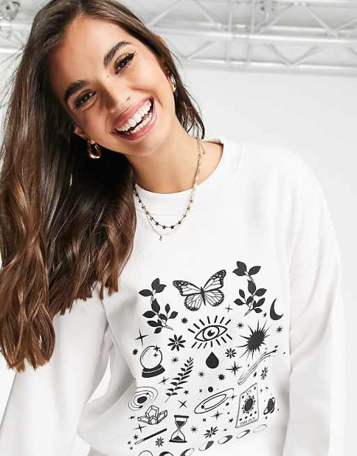 daisy street relaxed sweatshirt