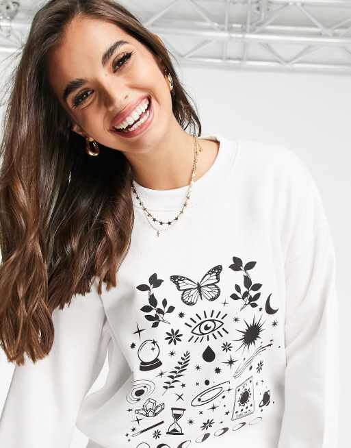 daisy street relaxed sweatshirt
