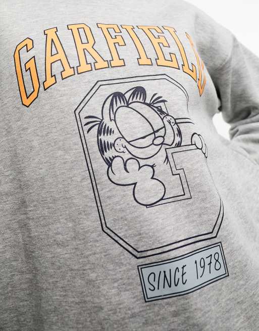 Daisy Street relaxed sweatshirt with garfield graphic