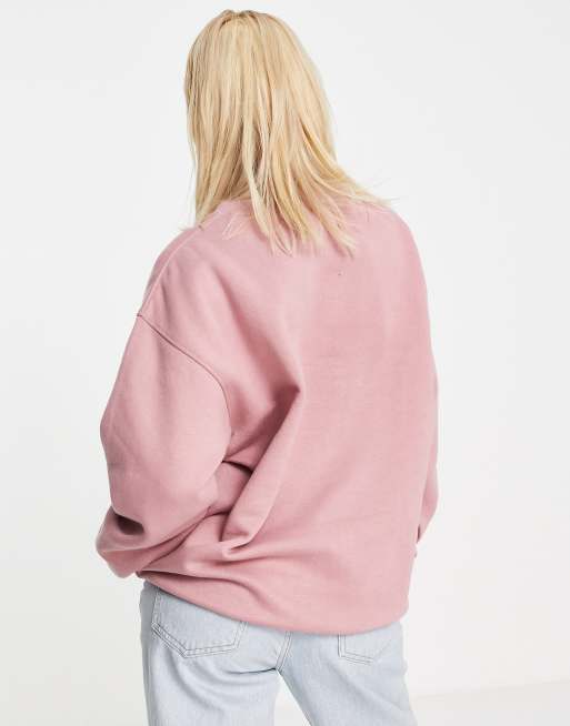 Daisy Street relaxed sweatshirt with los angeles print in pink, 2 of 4