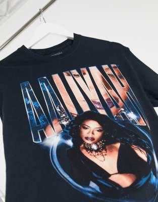 aaliyah t shirt topshop