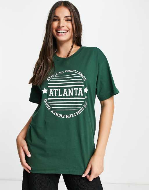 Daisy Street relaxed T-Shirt With Atlanta Print, 4 of 4