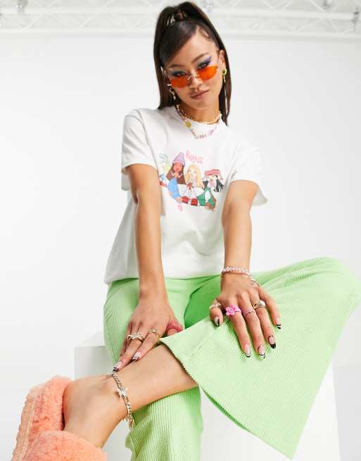 Daisy Street + Daisy Street Relaxed T-shirt With Groovy Chick Print