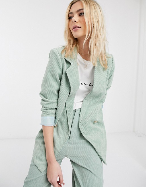 Daisy Street relaxed tailored blazer in cord co-ord