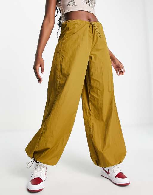 Yellow hot sale drawstring pants