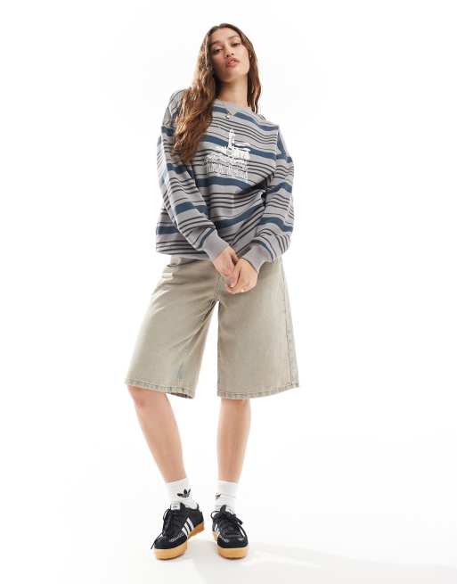 Daisy Street – Retrorandig sweatshirt med Newport Rhode Island-tryck  , 2 av 4