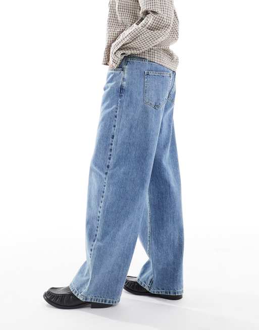 Daisy Street – Riley – Blå slouchy jeans med låg midja, 3 av 5