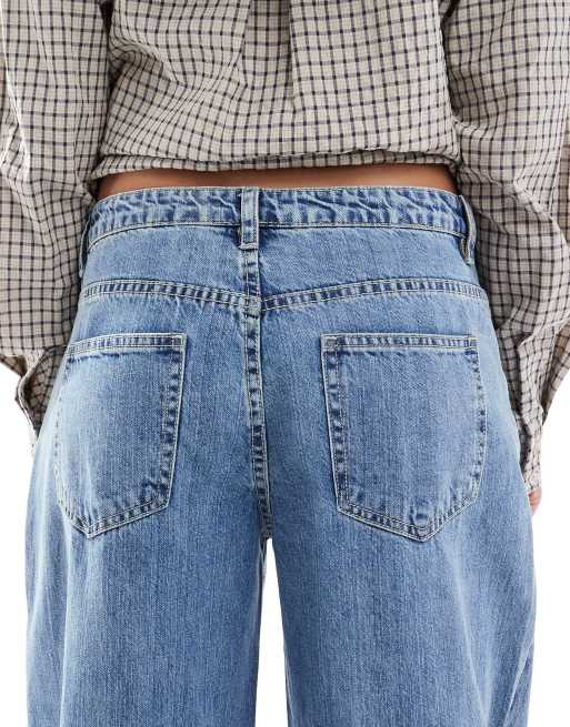 Daisy Street – Riley – Blå slouchy jeans med låg midja, 4 av 5