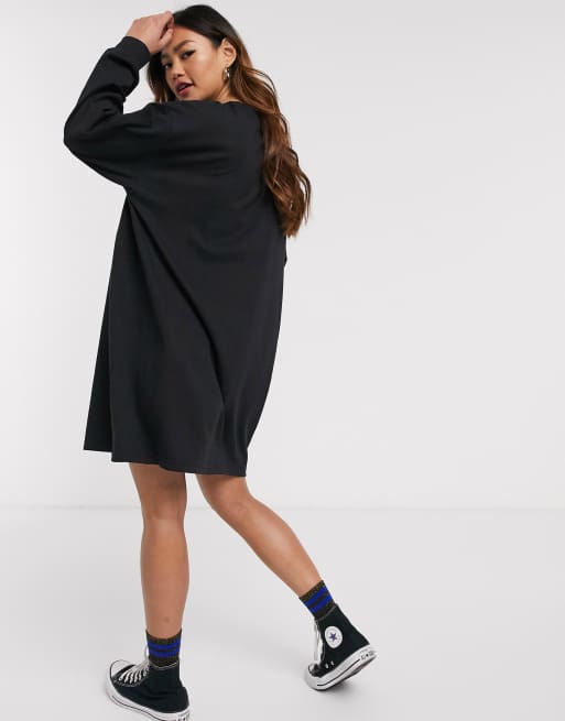 Daisy Street - Robe t-shirt oversize à manches longues et imprimé ...