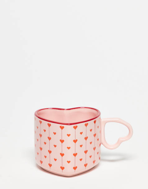 Daisy Street – Różowy kubek w kształcie serca - view 1