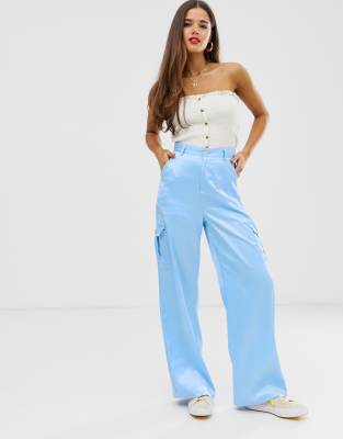 baby blue cargo trousers