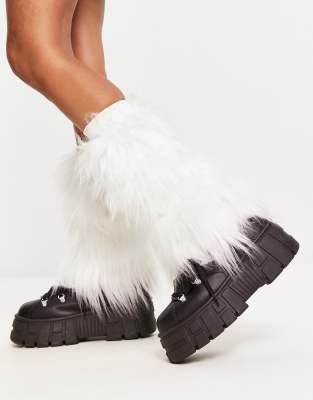 Scaldamuscoli In Pelliccia Sintetica Per Donna – 40 Cm, Color Pesca, Morbidi, Elasticizzati, Perfetti Per Stivali E Scarpe Basse, Caldi E Di Tendenza