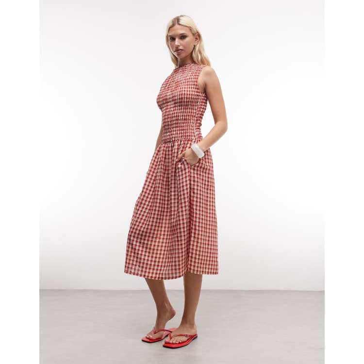 daisy red dress MILLE Daisy Dress in Scarlet Eyelet