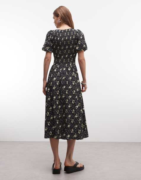 Black Floral Dresses | Shop at ASOS
