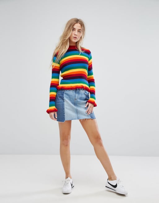 Daisy street 2025 rainbow sweater