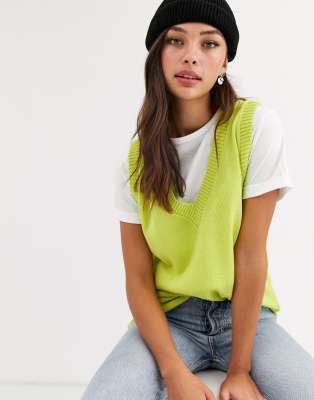 v neck jumper vest
