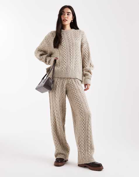 Daisy Street slouchy cable knit co-ord - view 1