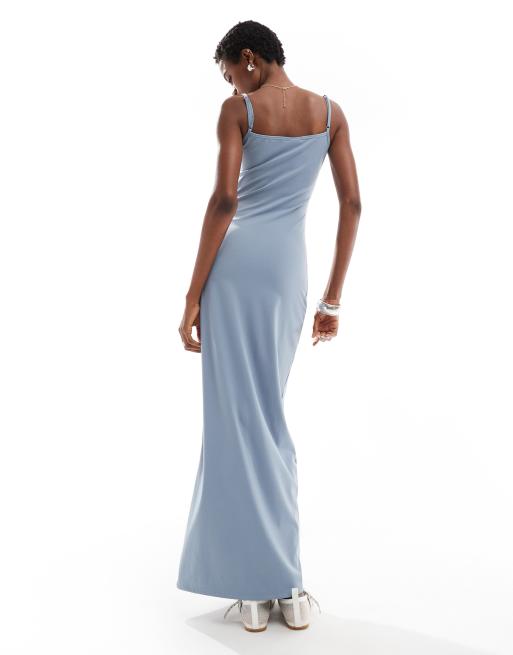 Daisy Street square neck cami maxi dress in double layer