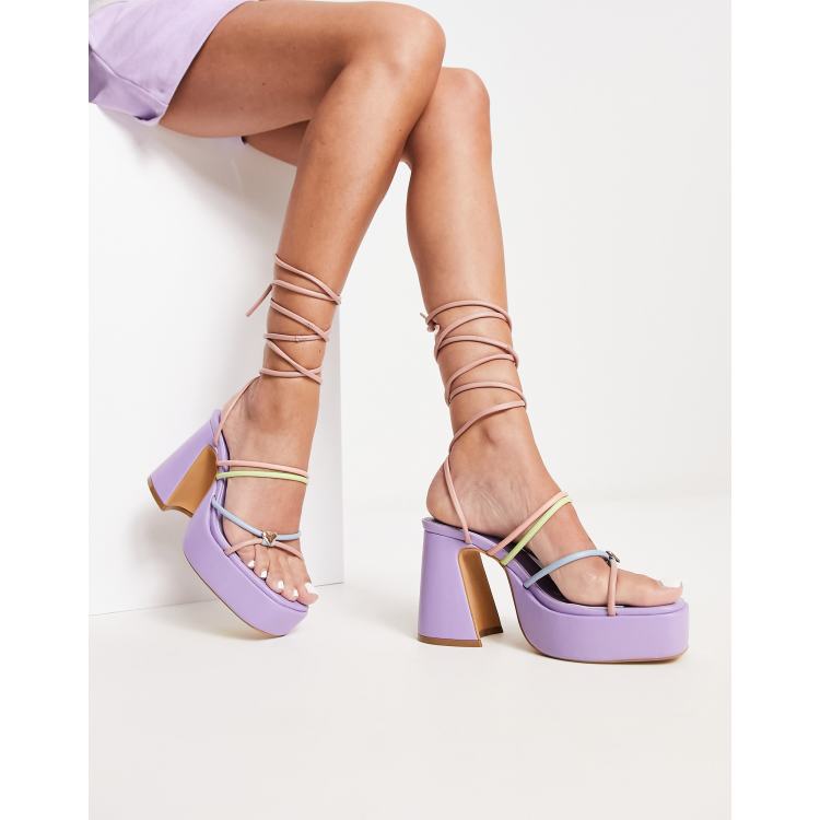 Pastel platform outlet heels