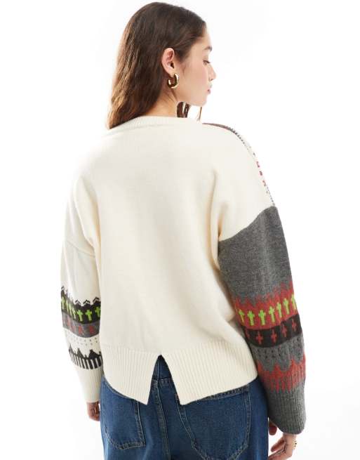 Daisy Street – Strickpullover mit Norwegermuster, 3 von 4