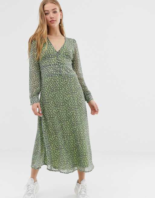 Daisy Street – Sukienka midi w kwiaty w stylu vintage