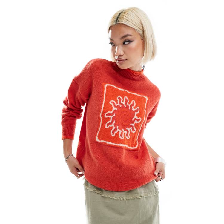 ★MAINBOOTH★Horizon Oversized Sweater(SUNSET RED)★正規品 Marine Layer Sunset Icon Sweater | Garmentory
