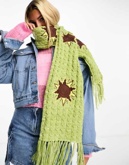 Daisy Street – Sun – Strickschal in Grün