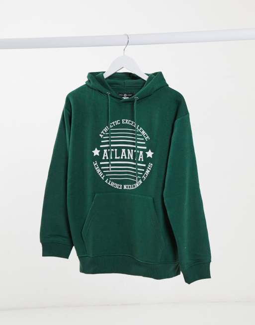 Daisy Street - Sweat à capuche oversize à imprimé Atlanta