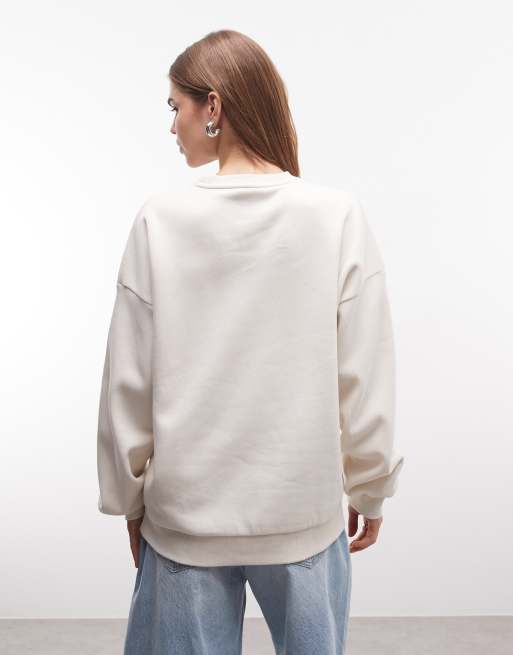 Daisy Street sweatshirt with furby graphic in white, 4 of 4