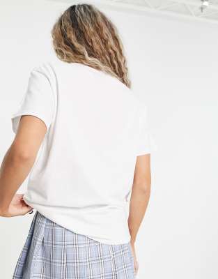 T-shirt con stampa grafica NYC stile anni'90 a contrasto-Bianco - Daisy Street T-shirt donna  - immagine2