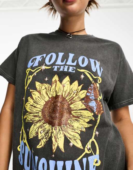 Maglietta girasole clearance