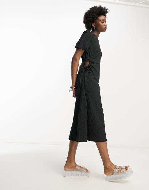 Daisy Street tie side midi tea dress - view 1