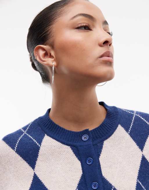 Daisy Street - Vest met aansluitende taille en Argyle-motief, 2 van 4