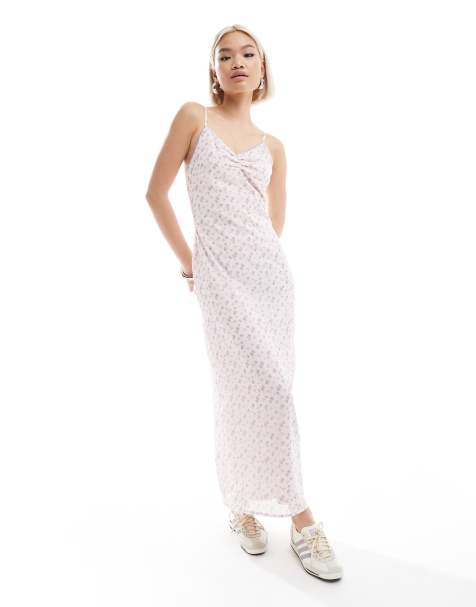 Daisy Street vintage ditsy cami midaxi dress in light pink - view 1