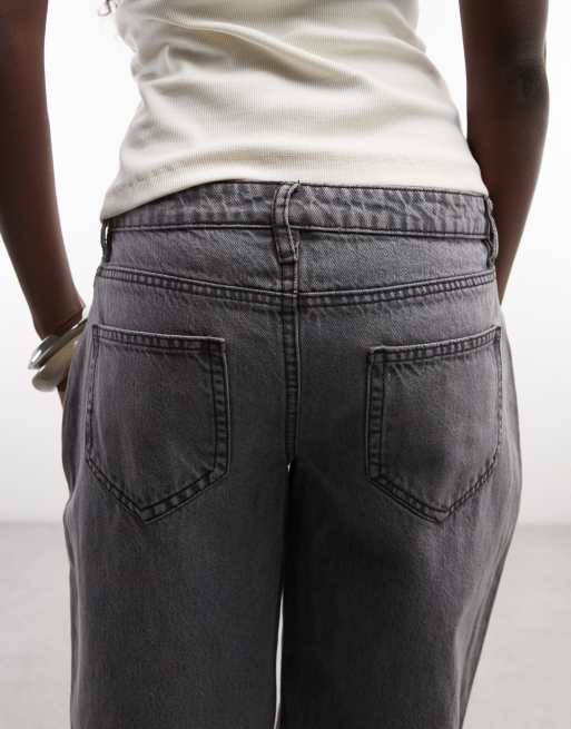 Daisy Street - Vintagegrå lavtaljede boyfriend-jeans, 5 af 5