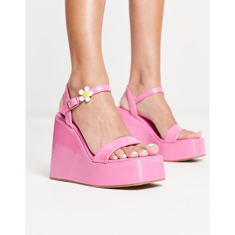 Asos clearance pink wedges