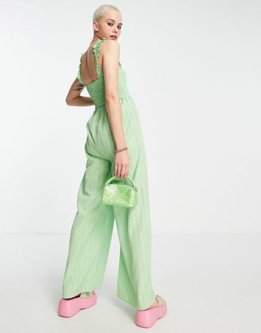 Relaxed Jumpsuit Sleeveless, Green
