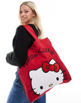 Daisy Street x Hello Kitty tote bag in red