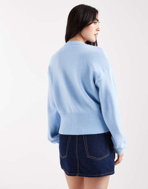 Daisy Street x Miffy baby shirred cardigan in pale blue
