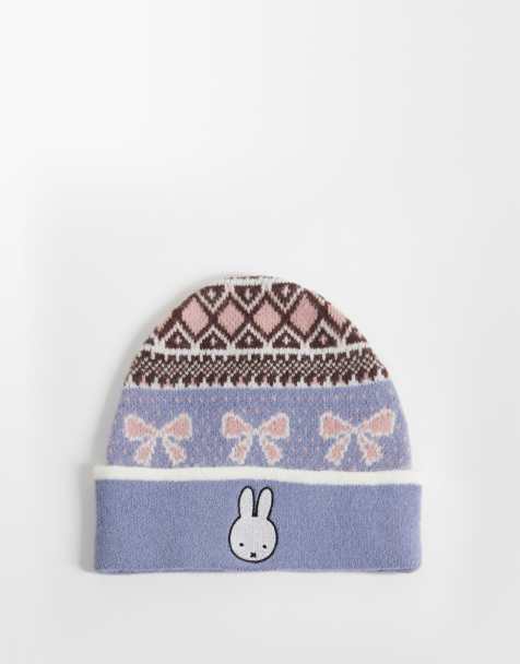 Daisy Street x Miffy beanie hat in blue  - view 1