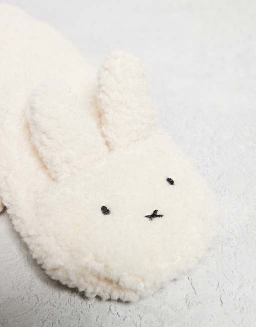 Daisy Street x Miffy - Cremehvide luffer med snor og 'Miffy'-design, 2 af 3