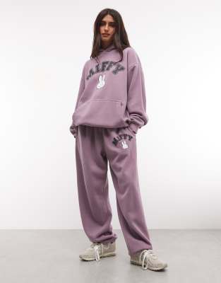 Daisy Street X Miffy Oversized Hoodie With Miffy Graphic In Pink