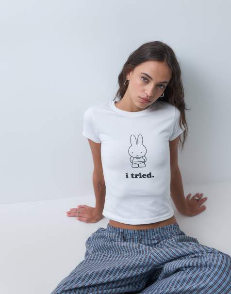 Daisy Street x Miffy - Hvid baby-T-shirt med grafik - view 1