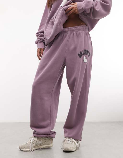 Daisy Street x Miffy Jogger mit Umschlagbund in Altrosa als Kombiteil, 2 von 5