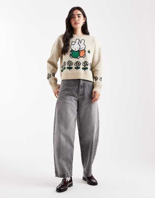 Daisy Street x Miffy – Kremowy dzianinowy sweter, 2 z 4